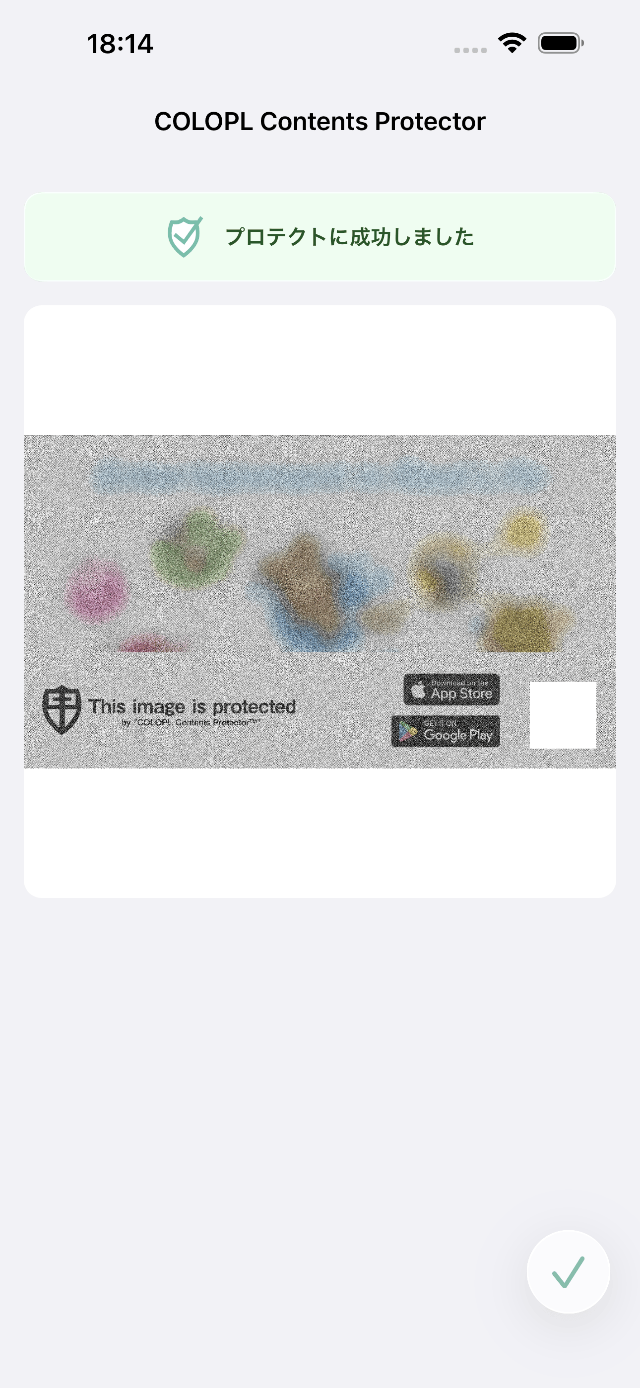 プロテクト済み作品の例
